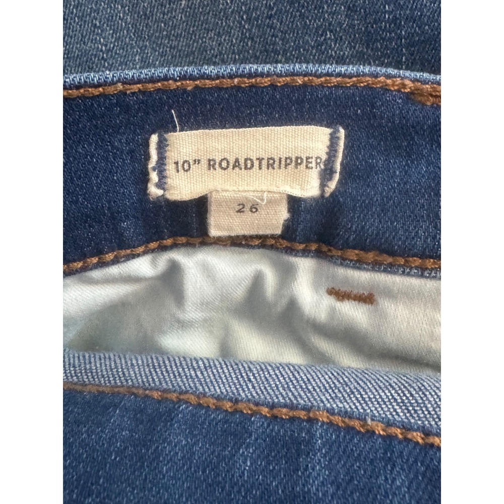 Madewell 10" Roadtripper Skinny Jeans‎ Women's Size 26 Ripped Knee Raw Hem Denim - Picture 5 of 6